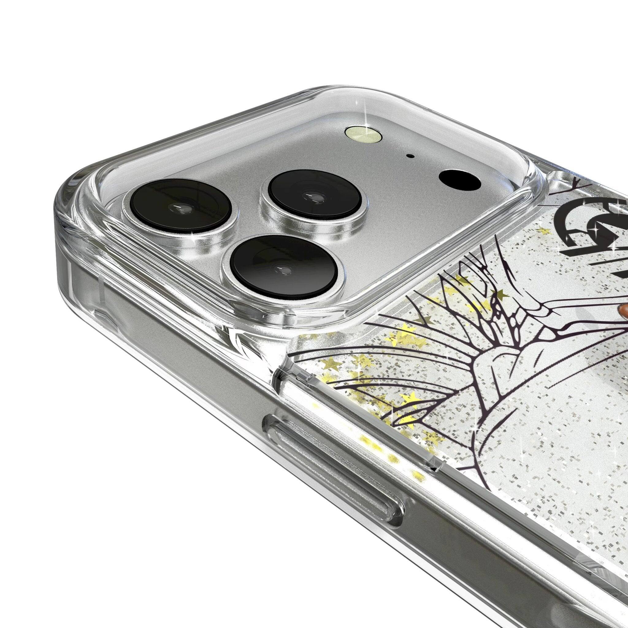 Left. Keyscaper - Marvel MechLine Glitter Phone Case - Apple iPhone 17 Pro - Sam Wilson Captain America.