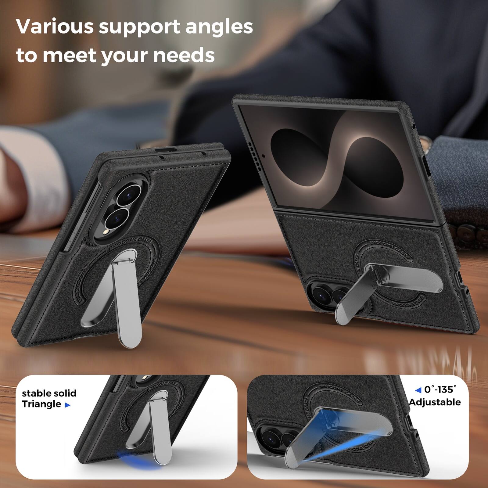 Various support angles to meet your needs

Pocolete COV SO SNO

PERTEUCTES CCOR DA S

ACCOECIE stable solid Triangle Cly CUU TATNO 0-135 Adjustable