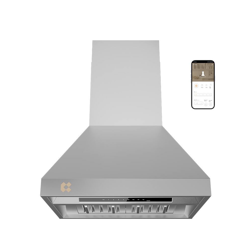 Jeremy Cass - 30 inches - Convertible - Wall Range Hood - Stainless Steel