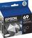 Alt View 11. Epson - 69 dual-pack Standard Capacity - Black Ink Cartridges - Black.