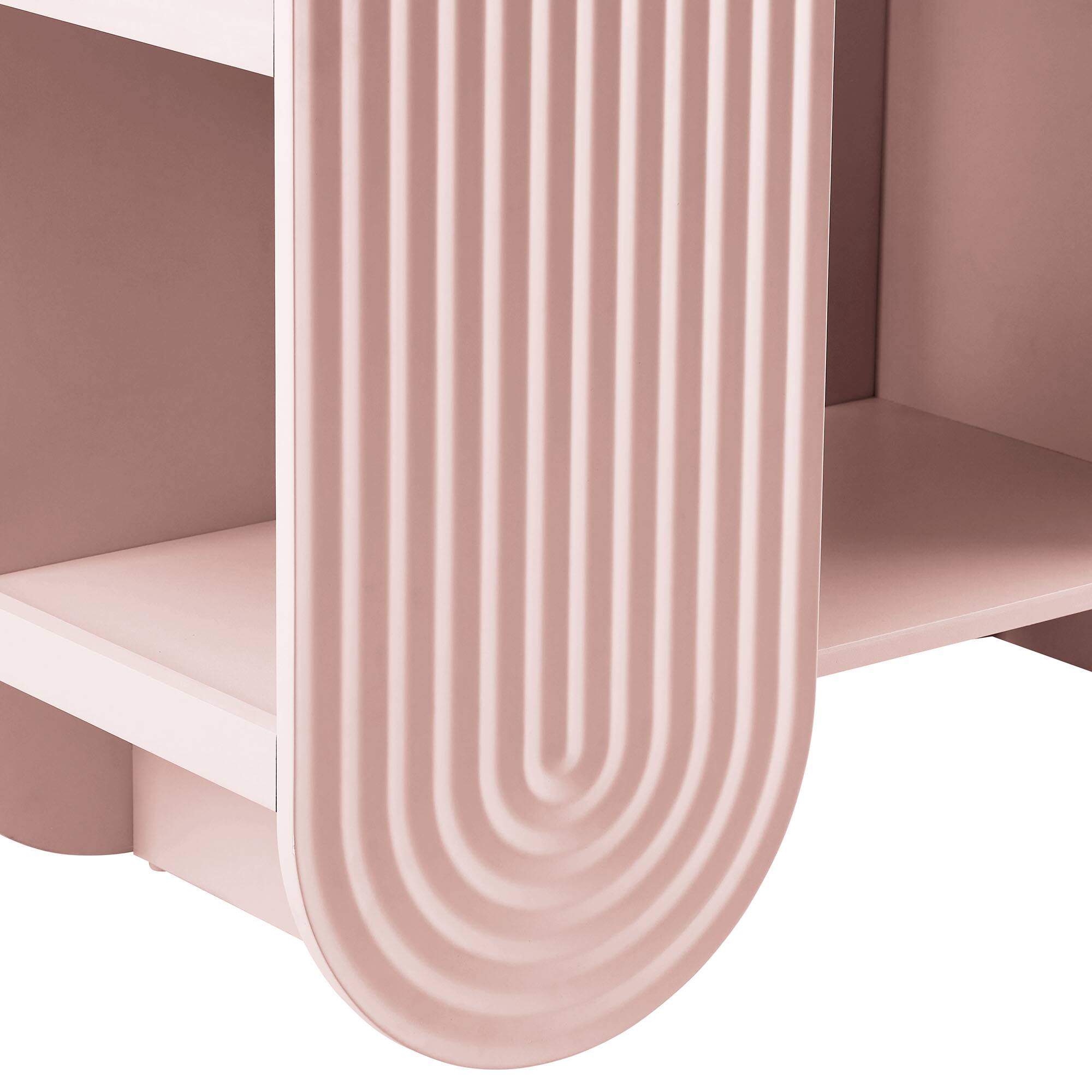 Alt View 5. Modway - Daydream 58" Arched Bookshelf by Modway - Soft Pink.
