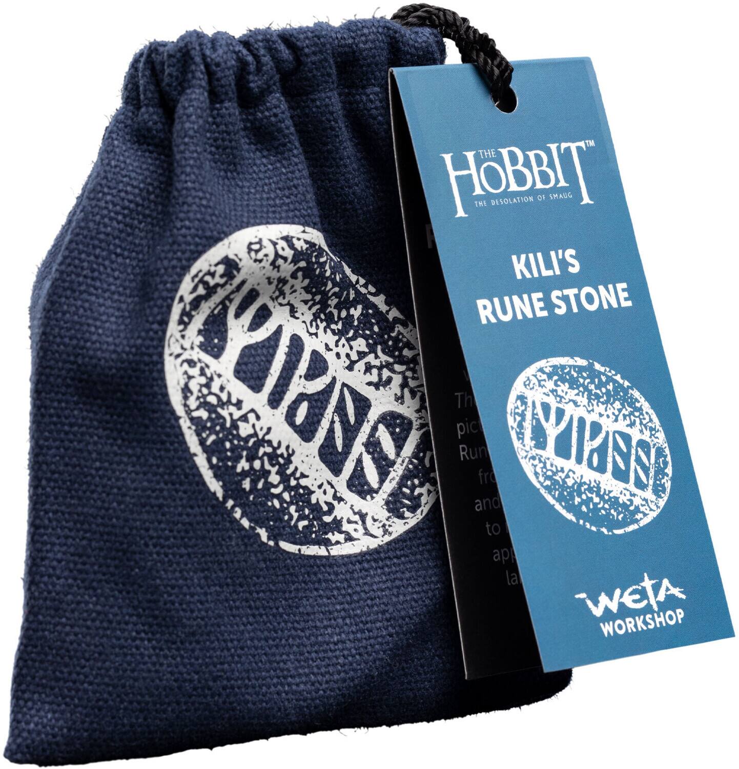 The Hobbit: The Desolation of Smaug  
Kili's Rune Stone  

The picture Rune Stone from the film and to apply to the bag.  

Weta Workshop