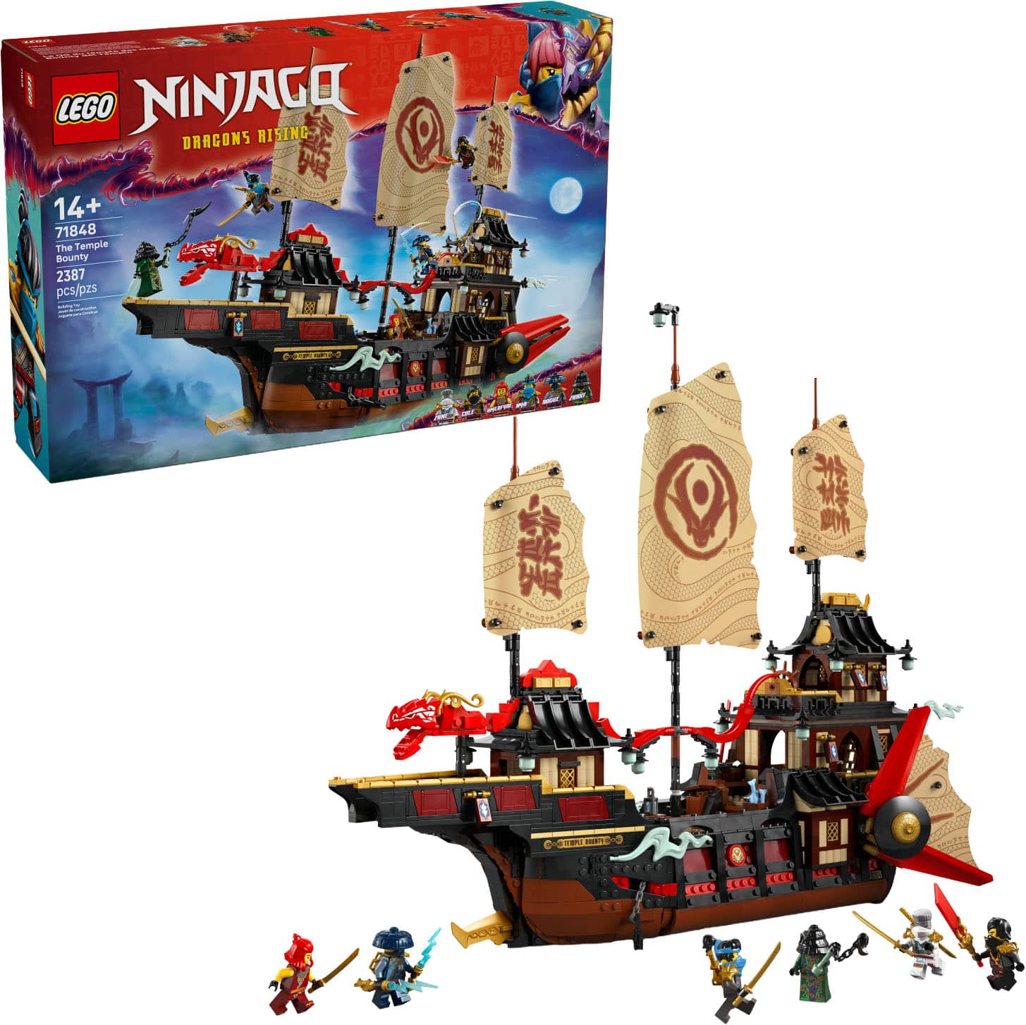 LEGO - NINJAGO The Temple Bounty Building Set 71848 - Front_Zoom