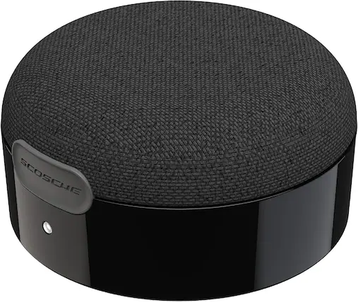 Front. Scosche - Scosche BTMSS-SP BoomCan MS Portable Magnetic True Wireless Bluetooth Speaker Compatible with MagSafe iPhone 16/15/14/13 - Black.