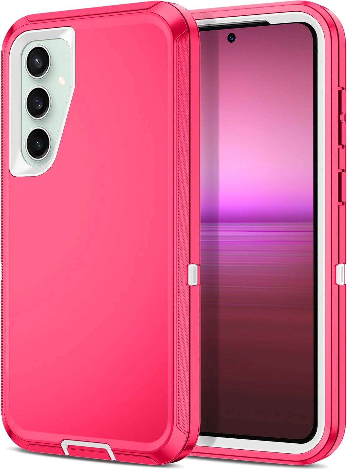 Entronix - Heavy Duty Case for Samsung Galaxy S23 - Ultimate Triple-Layer Protection - Pink