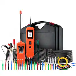 VEVOR - Automotive Circuit Tester Kit, 8 - 35 DCV Power Circuit Probe Tester with TFT Color Display and Lighting - Black;Orange