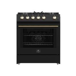 Forno Appliances - Leonardo 5 Cu. Ft. Freestanding Gas Convection Range with LP Conversion Kit - Black
