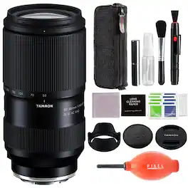 Tamron - 50-300mm F/4.5-6.3 Di III VC VXD for Sony E Mount with Advanced Accessories & Travel Bundle | AFA069S700 - Black