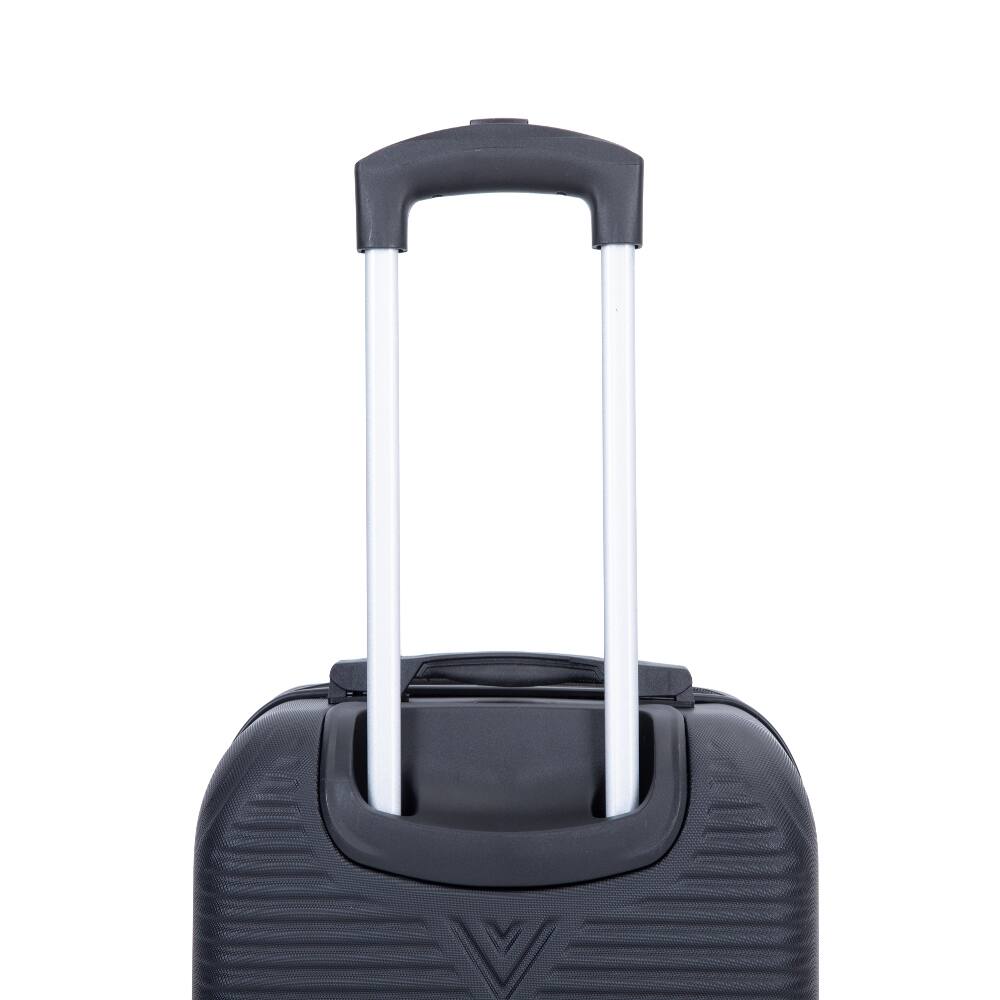 Alt View 7. Ropilly - Ropilly 4 Piece Luggage Set Black ABS Hard Shell Lightweight Travel Suitcases with Spinner Wheels - Black.