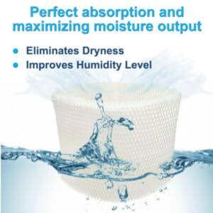 Perfect absorption and maximizing moisture output  
- Eliminates Dryness  
- Improves Humidity Level