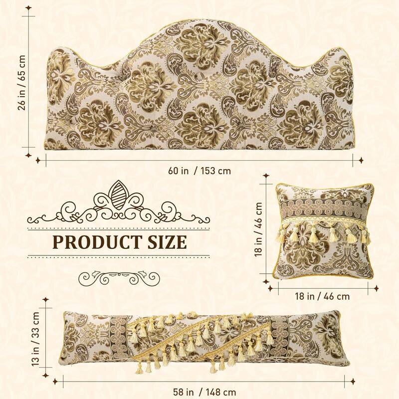 PRODUCT SIZE

- 60 in / 153 cm
- 26 in / 65 cm
- 58 in / 148 cm
- 13 in / 33 cm
- 18 in / 46 cm