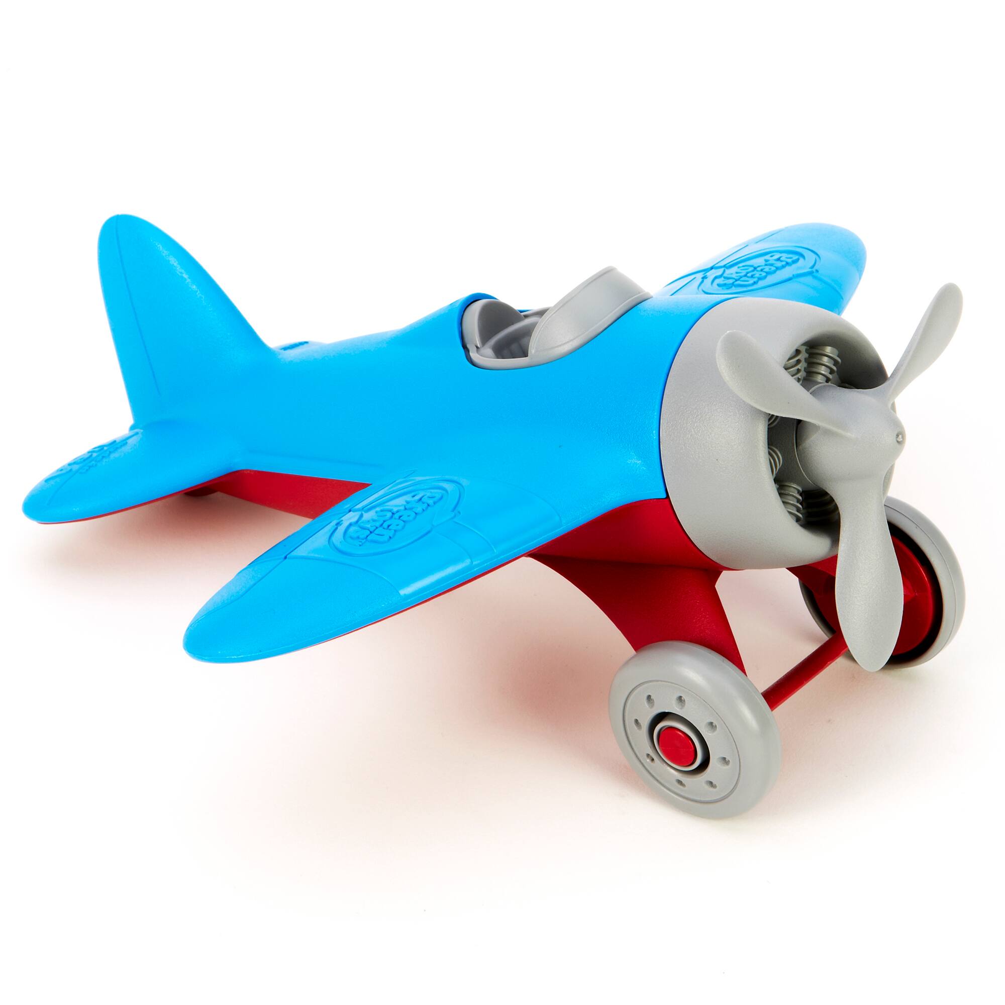 Angle. Green Toys - Green Toys Pretend Play Airplane Toy, Blue - Blue.