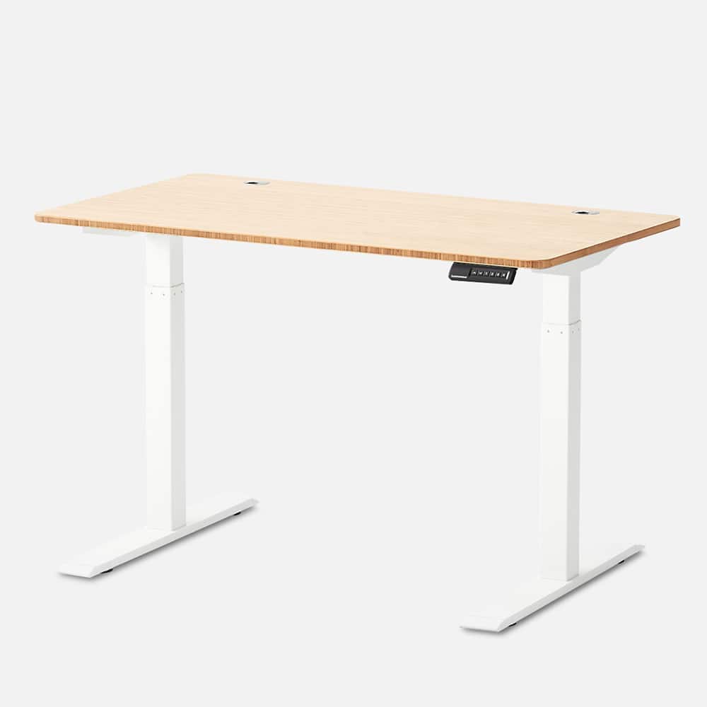 Front. Autonomous - Autonomous Desk 2 Standing Desk 2-Stage - White Bamboo.