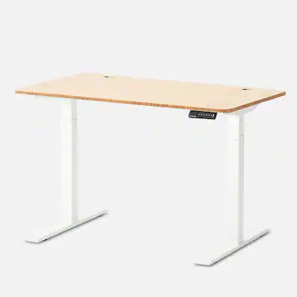 Front. Autonomous - Autonomous Desk 2 Standing Desk 2-Stage - White Bamboo.