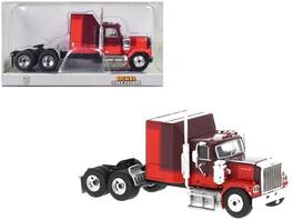 1980 GMC General Truck Tractor 1/87 (HO) Scale Model Car by Brekina - Dark Red and Light Red