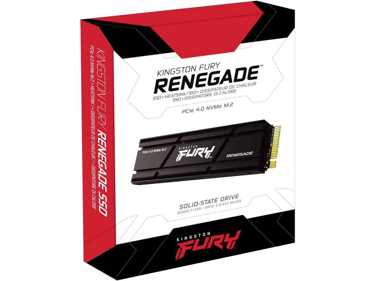 Kingston Fury Renegade  
SSD + Heatsink + Dissipateur de Chaleur  
PCIe 4.0 NVMe M.2  
Solid-State Drive  
Disque Flash / Drive a Stato Solido