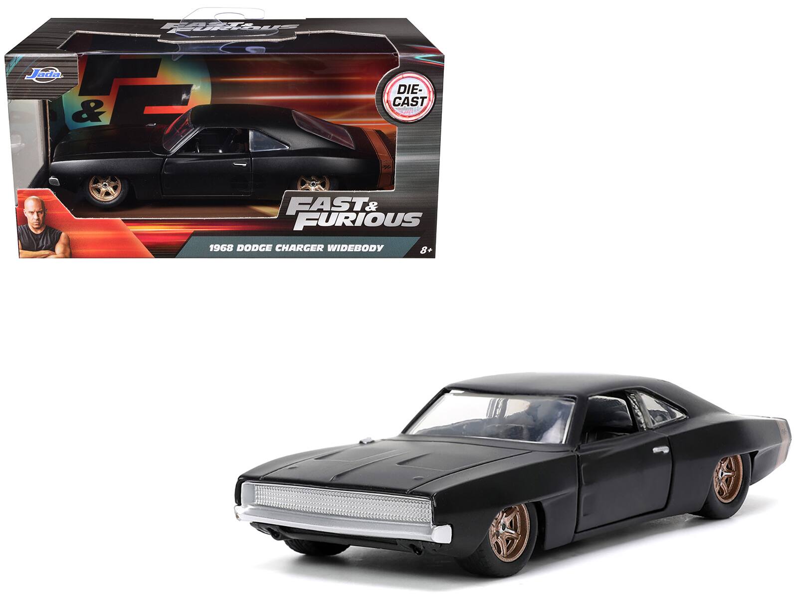 Jada  
FAST & FURIOUS  
1968 DODGE CHARGER WIDEBODY  
DIE-CAST  
8+