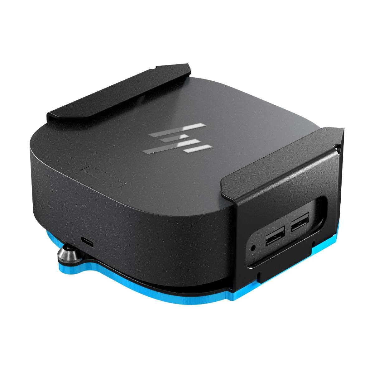 Alt View 10. RackSolutions - RackSolutions Secure Wall Mount H51 for HP USB-C G5 Docking Station - Black.