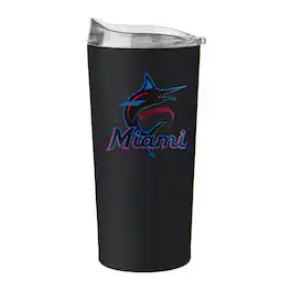 Logo Brands - Miami Marlins 20oz. Flipside Powder Coat Tumbler - Multicolor