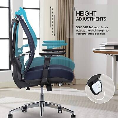 HEIGHT ADJUSTMENTS  
SEAT-SIDE TAB seamlessly adjusts the chair height to your preferred position.