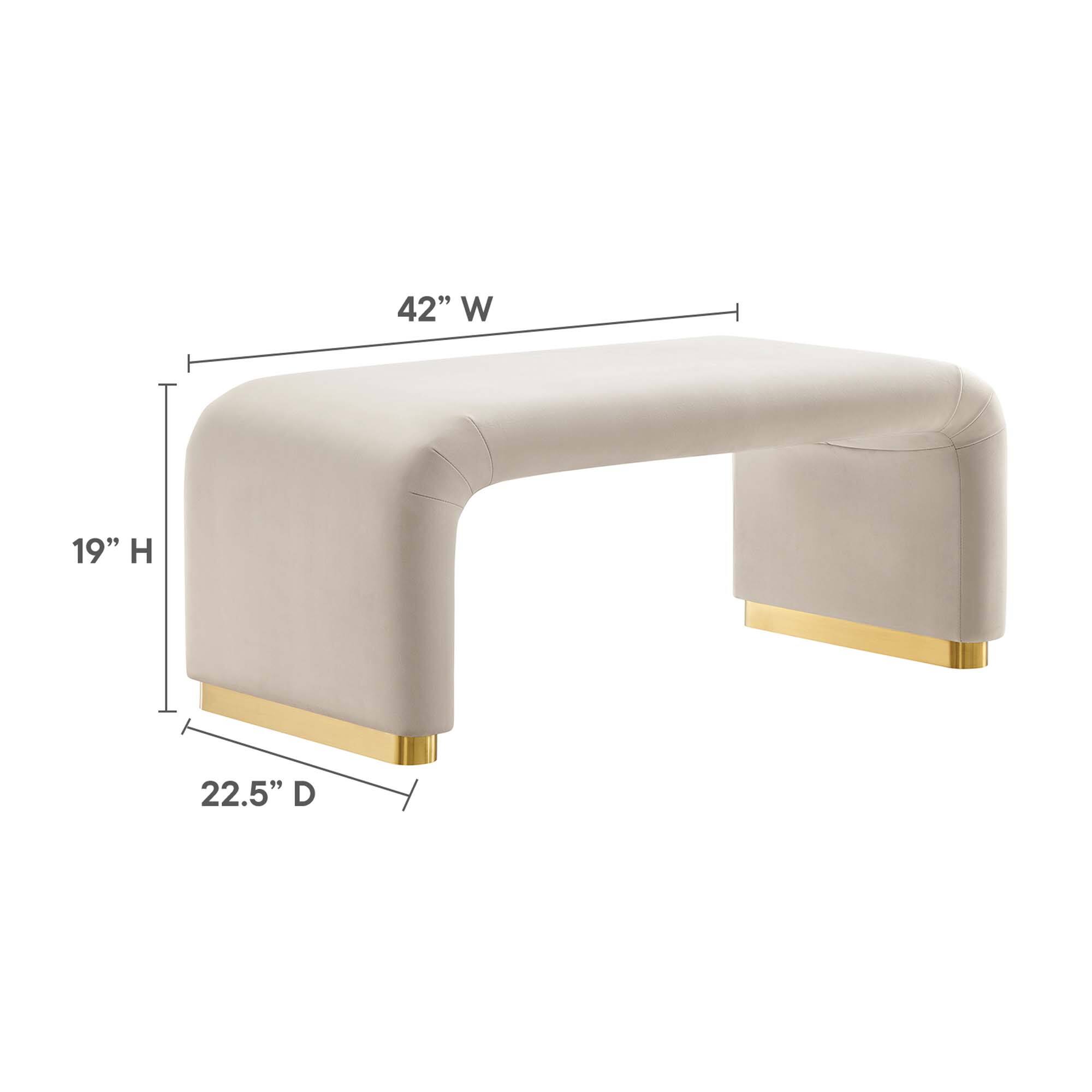 42" W x 19" H x 22.5" D