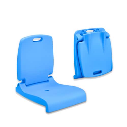 Winado - Portable Pool Chair, Folding Flip Seat Chair with Back for Indoor Outdoor Poolside, Swim Stool, Beach, Stadium, Beach - Blue