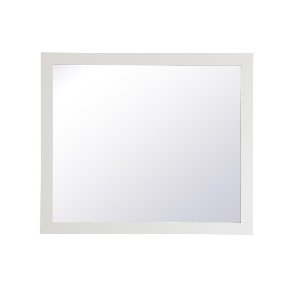 Alt View 7. Elegant Decor - Aqua rectangle vanity mirror 42 inch in White - White.