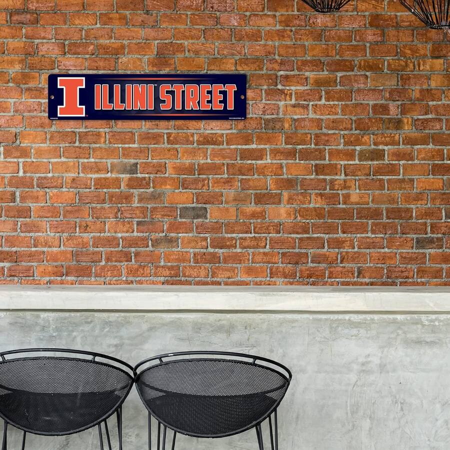 Den Rico Rico Industries Illinois Fighting Illini Street Sign (16
