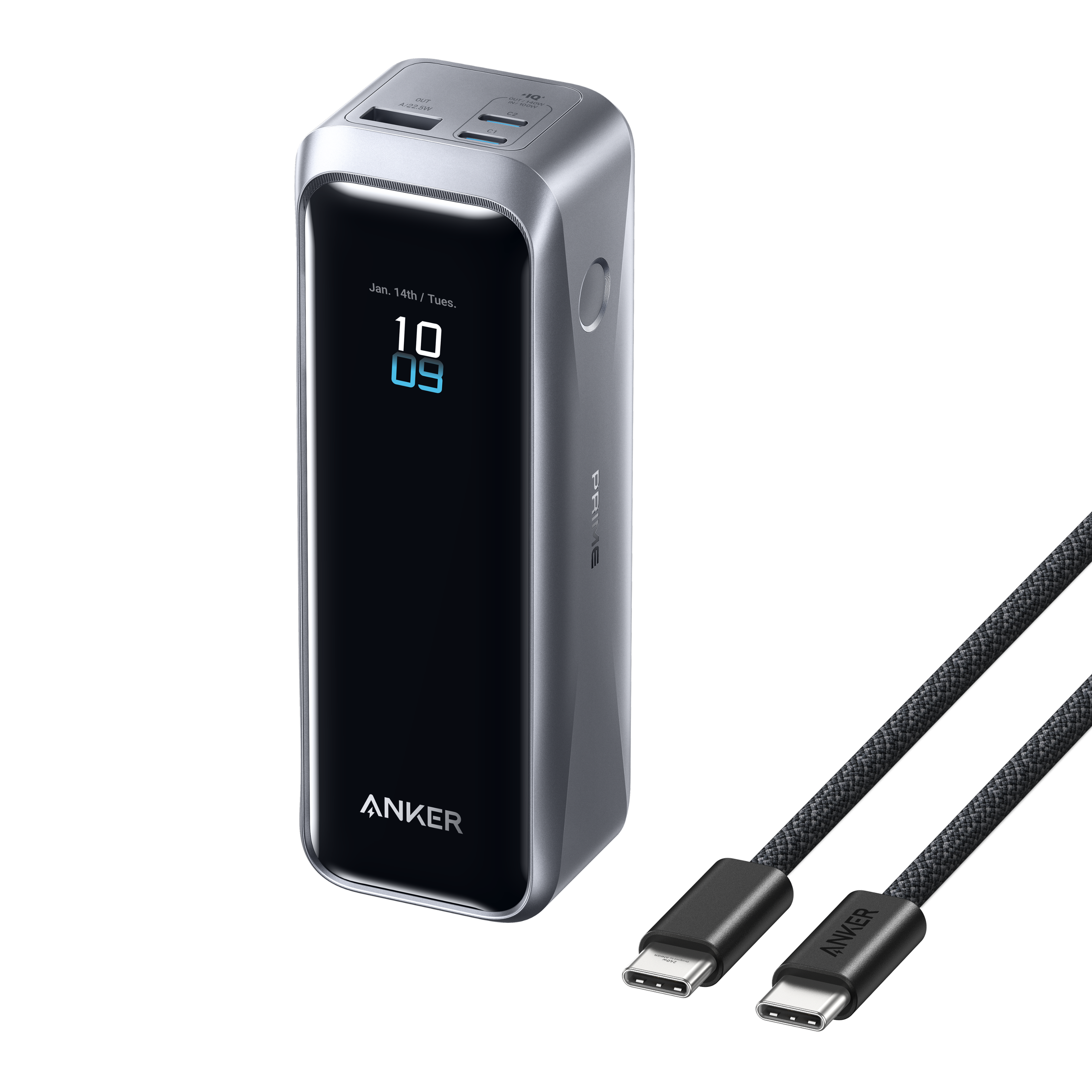 Anker - Prime Power Bank (20K, 220W) - Black
