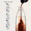 How to use:

1. Fill SodaStream carbonating bottle with cold water to the water line.
2. Fizz: Pour beverage mix to the inner middle line of the measuring cup.
3. Pour: Tilt the carbonating bottle and add the beverage mix. Close the cap and shake gently.
4. Enjoy!