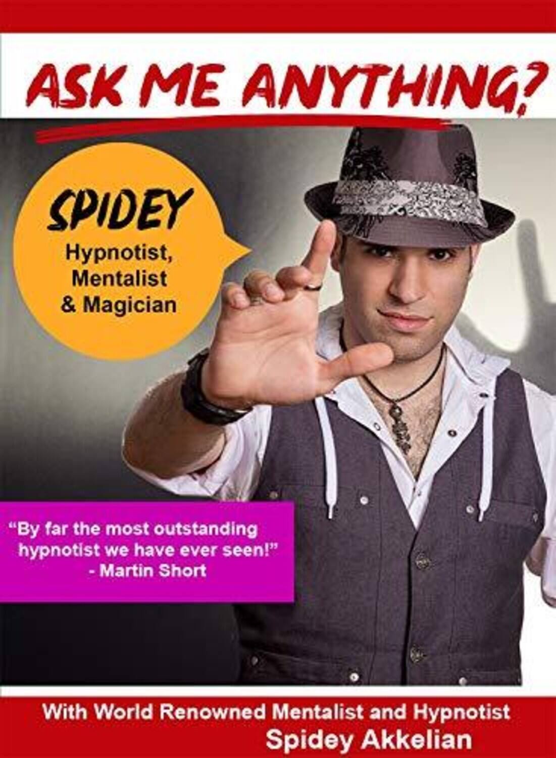 Ask Me Anything about being a Mentalist, Magician & Hypnotist withWorld Renowned Spidey Akkelian - DVD