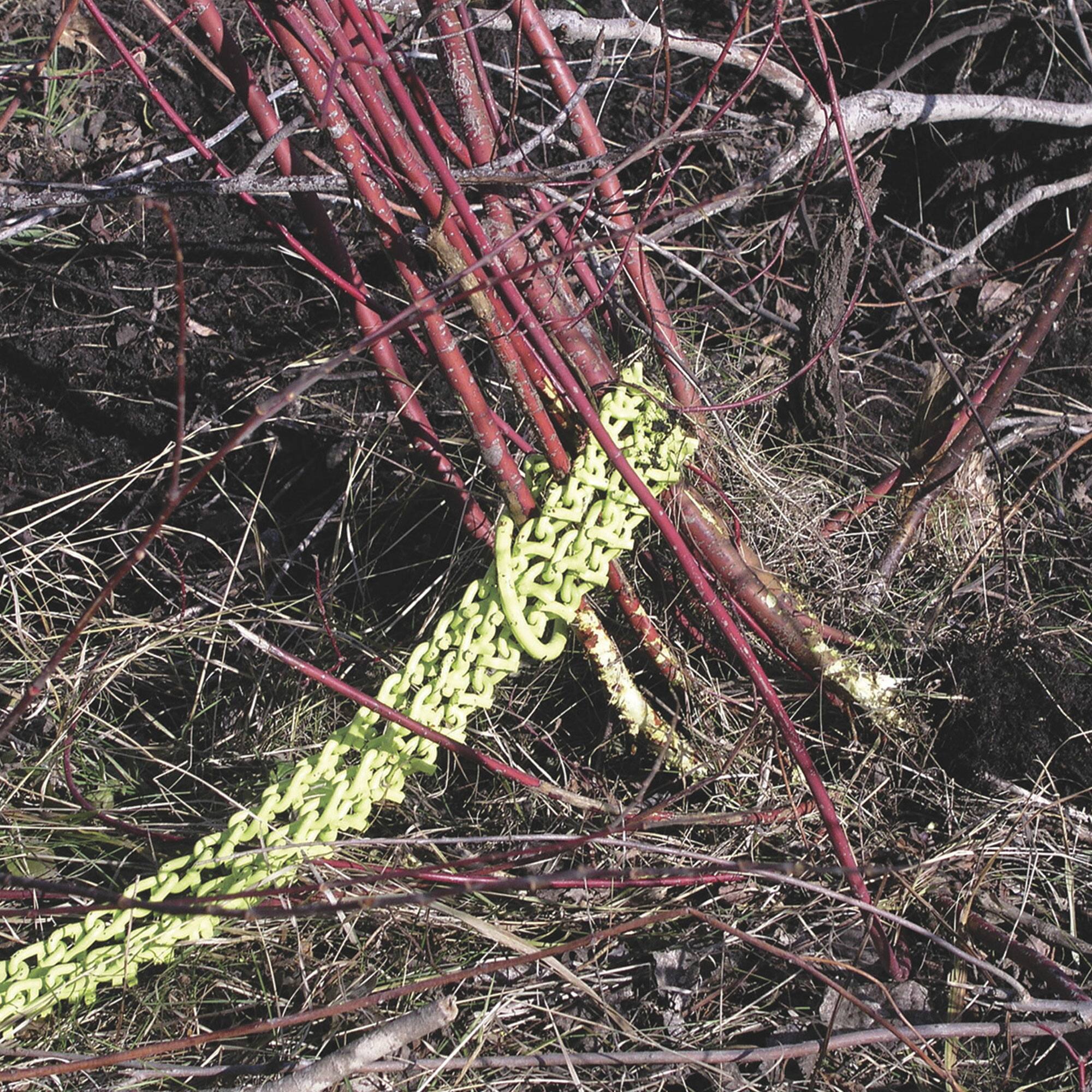 Alt View 3. Brush Grubber - Brush Grubber Heavy Duty 4 Foot Triple Chain ATV and UTV Shrub and Clump Grubber - Green.