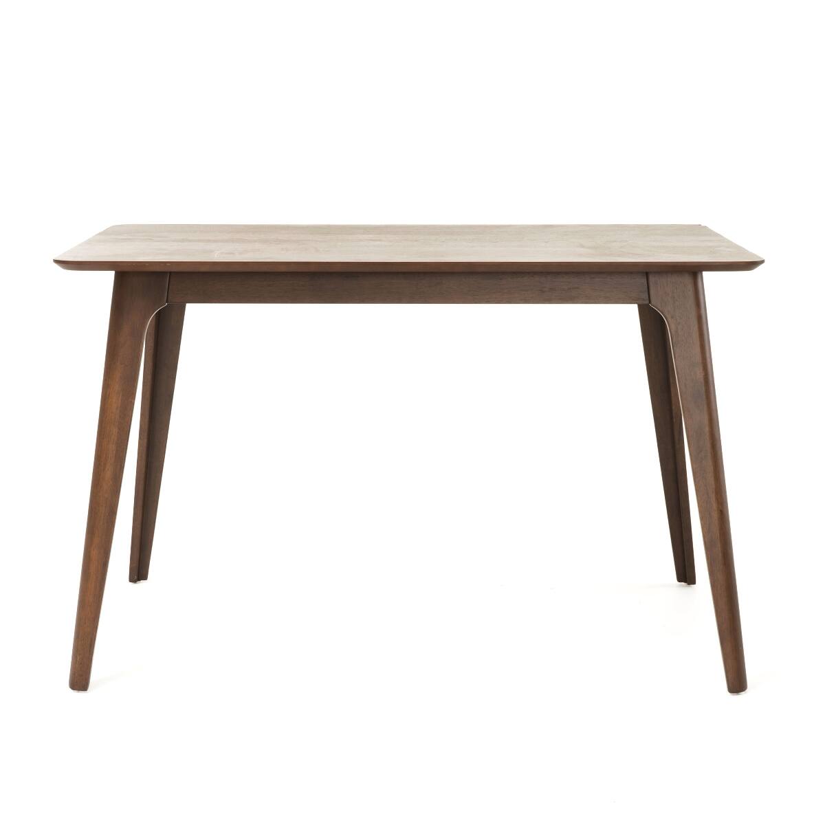 Alt View 2. Loheer - Loheer Mid Century Modern Dining Table, Walnut Rectangular Table with Splayed Legs - Walnut.