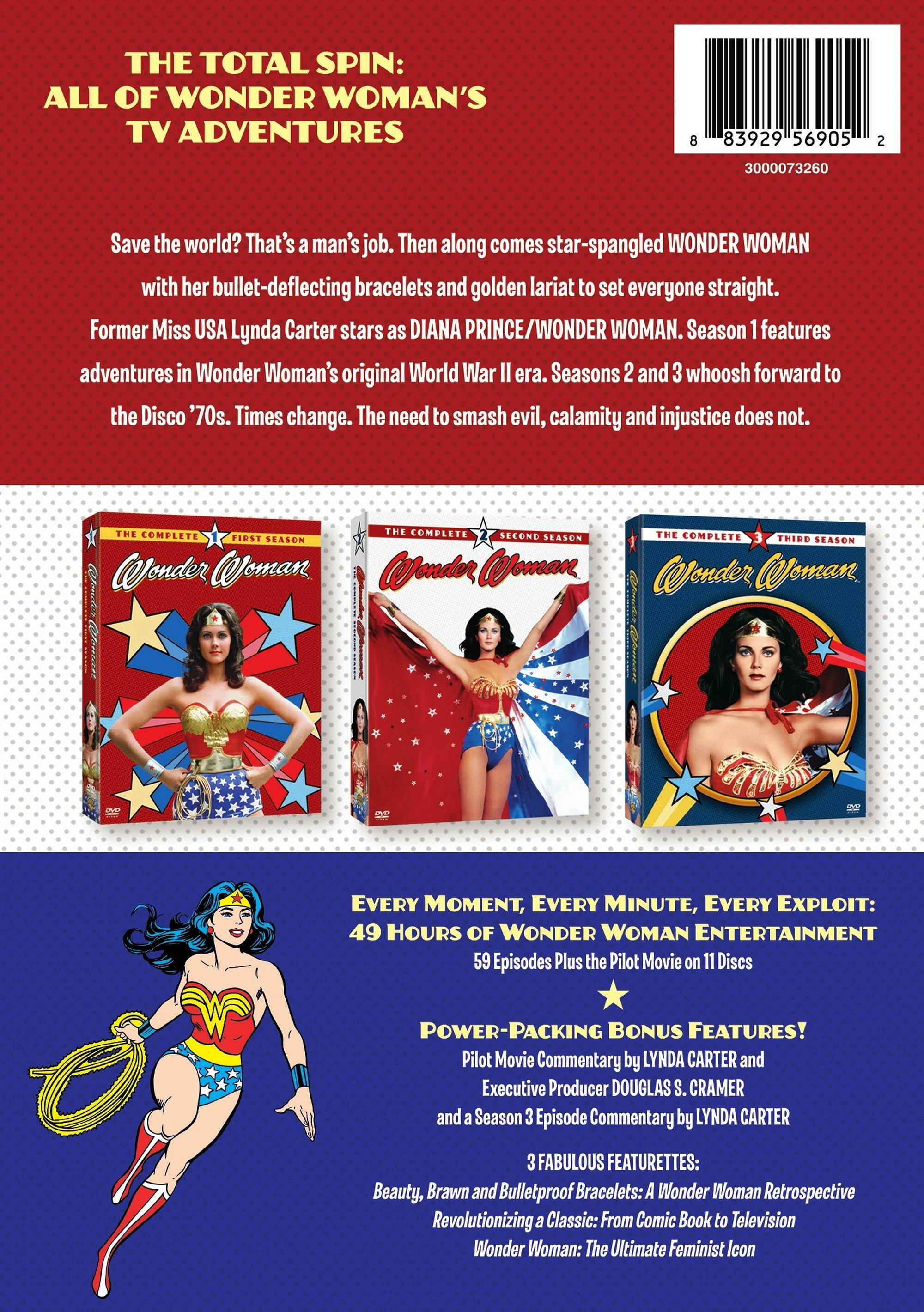 Back. Wonder Woman: The Complete Collection (DVD New Box Art) [DVD].