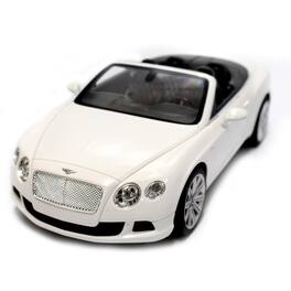 JuzToys - Remote Control Car, 1:12 RC Car Bentley Continental GT Convertible - White