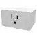 Alt View 1. GE - Cync Indoor Smart Plug, Works with Alexa and Google Home - White.