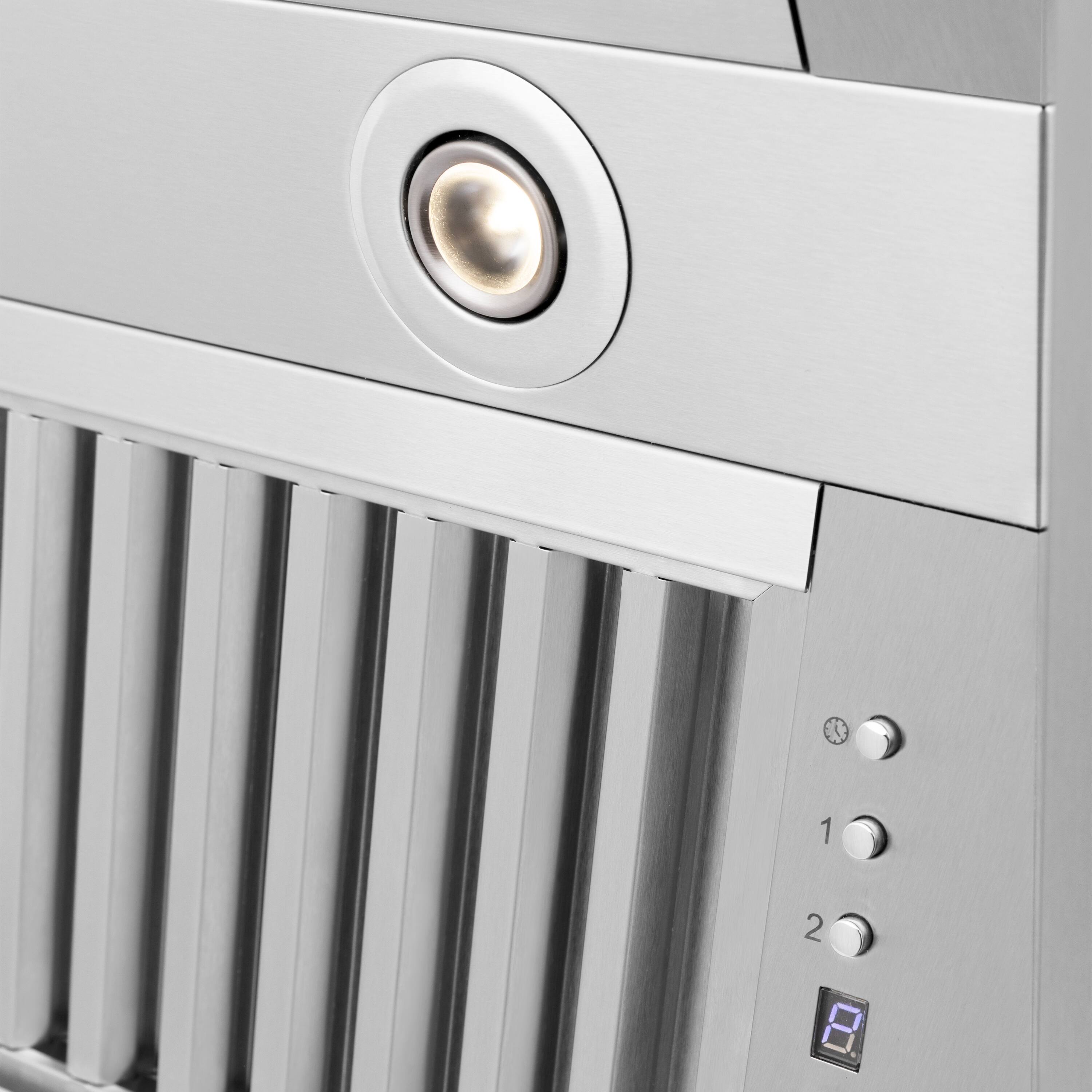 Alt View 3. ZLINE - ZLINE 58" Ducted Wall Mount Range Hood Insert in Stainless Steel (721-58) - Stainless Steel.