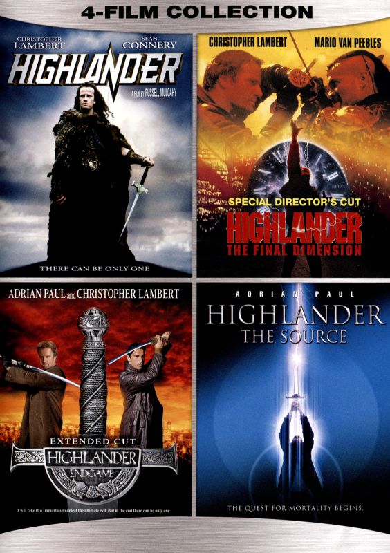  Highlander: 4-Film Collection [4 Discs] [DVD]