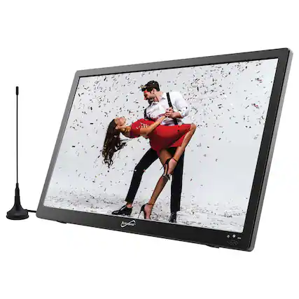 Front. Supersonic - Supersonic Sc-2816 Sc-2816 Portable 16-in. Widescreen Led Tv - Black.