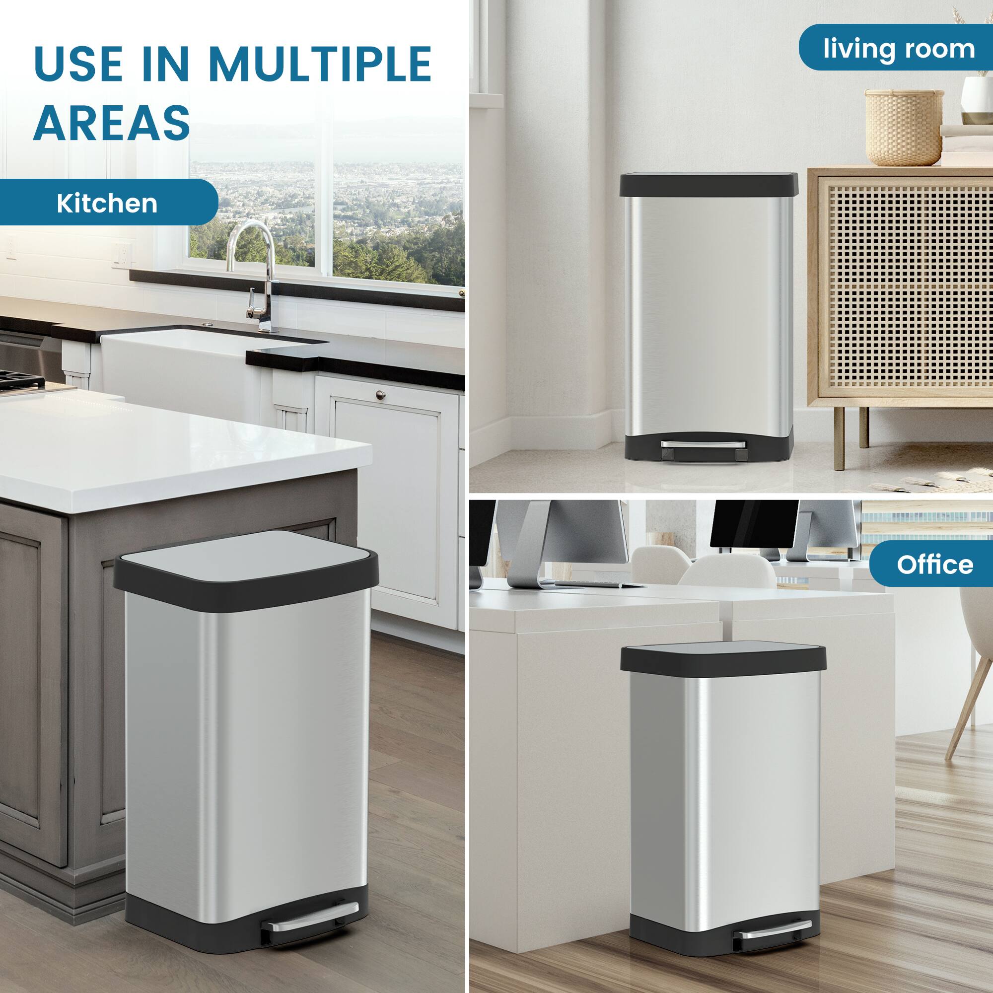 USE IN MULTIPLE AREAS

Kitchen

living room

Office