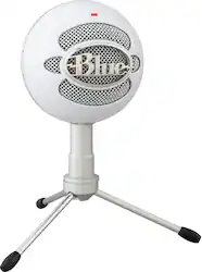 Blue Microphones - Snowball iCE Wired Cardioid USB Plug 'n Play Microphone - White - Front_Zoom