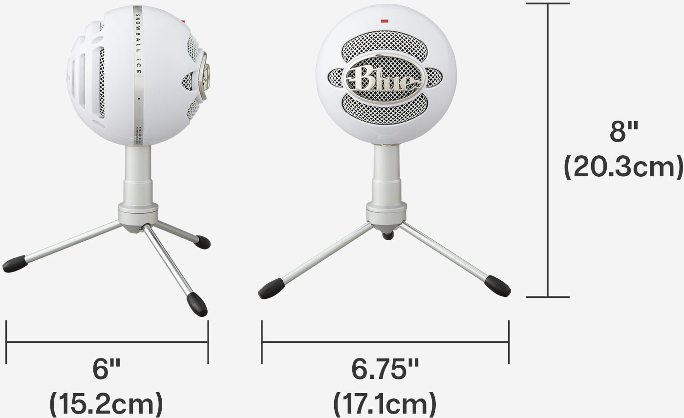 Blue Microphones Snowball iCE Wired Cardioid USB Plug 'n Play Microphone  988-000070 - Best Buy