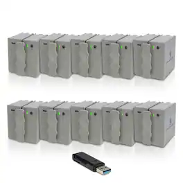 Stealth Cam - 360 Cam Max Cartridge Lithium Battery 10-Pack with Card Reader