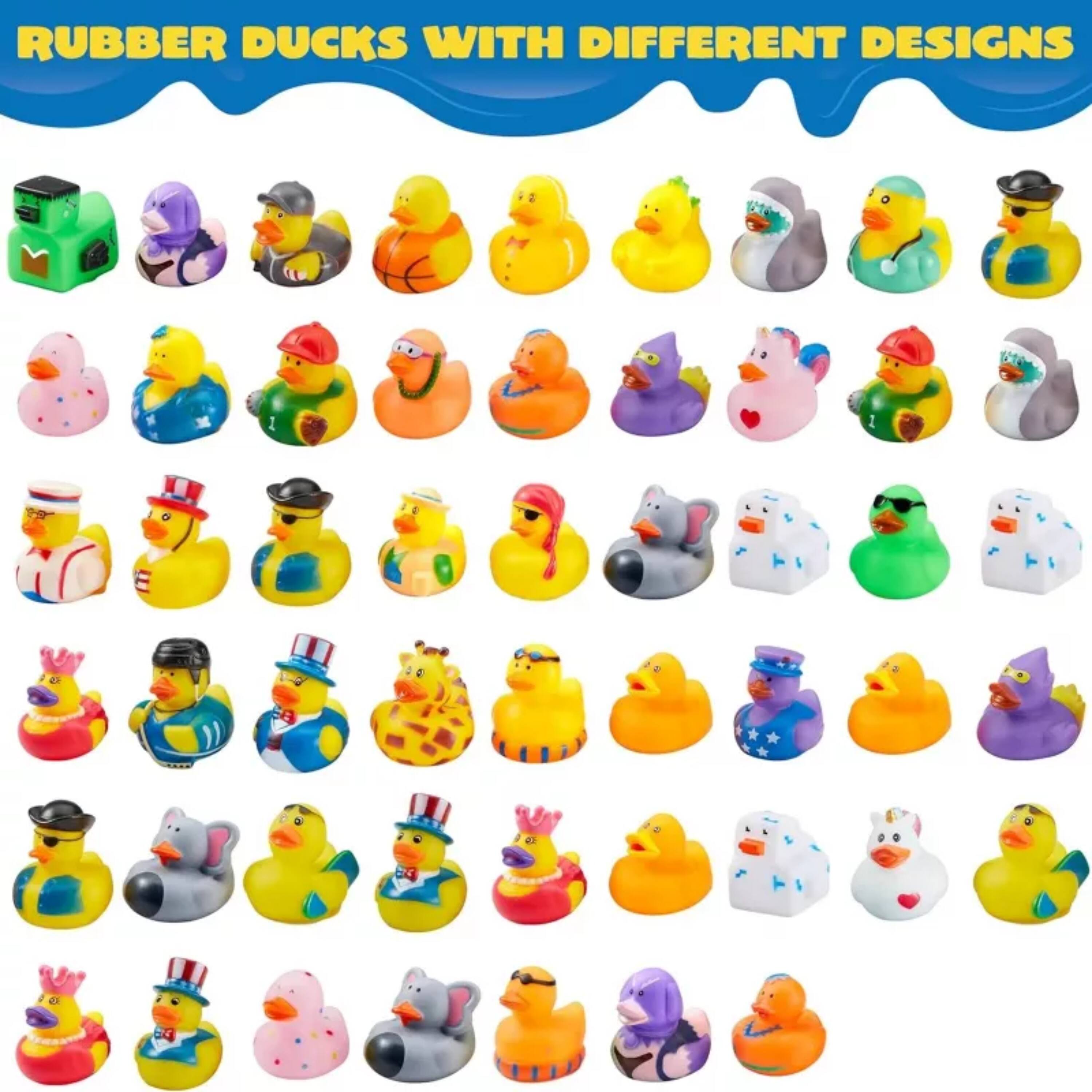 RUBBER DUCKS WITH DIFFERENT DESIGNS