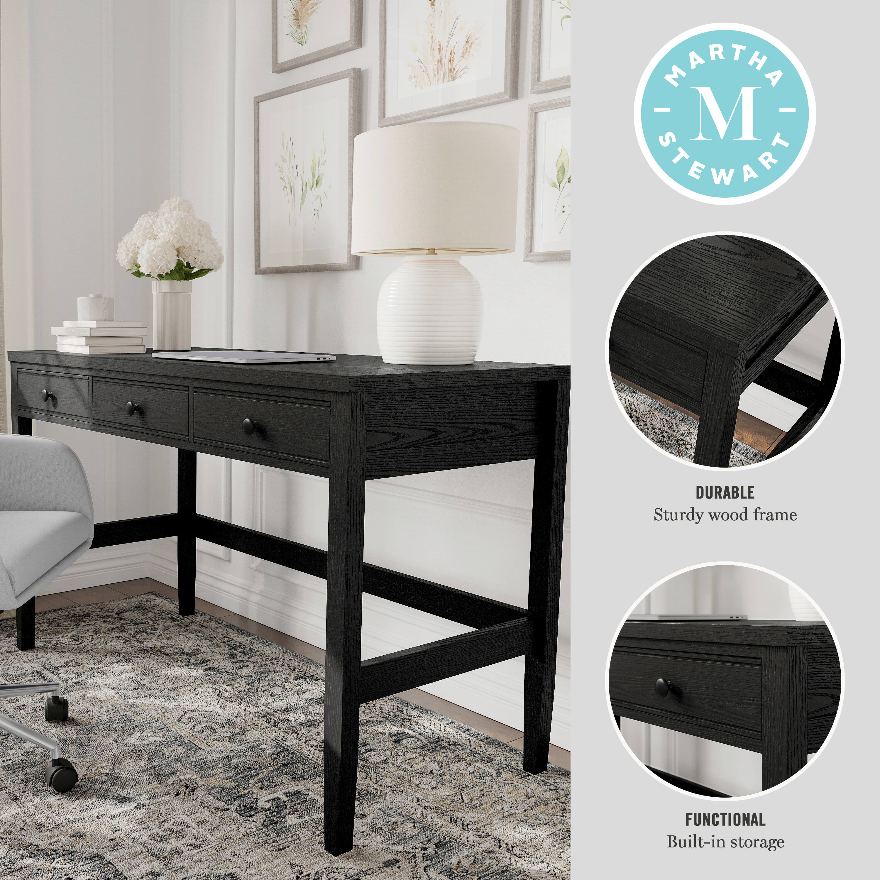 MARTHA STEWART DURABLE Sturdy wood frame FUNCTIONAL Built-in storage