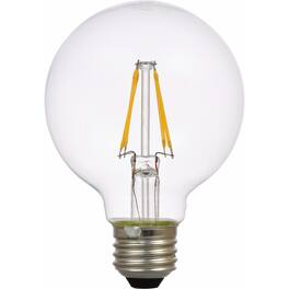 Sylvania - Natural G25 E26 (Medium) LED Bulb Soft White 40 Watt Equivalence 2 pk