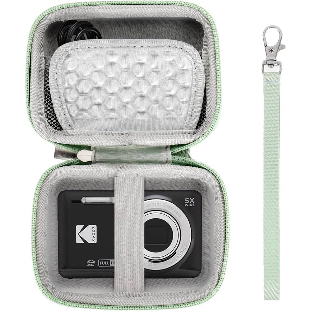 Schertz - Green Small Camera Case – Fits Kodak Pixpro, CAMKORY, Canon IXUS & VAHOIALD