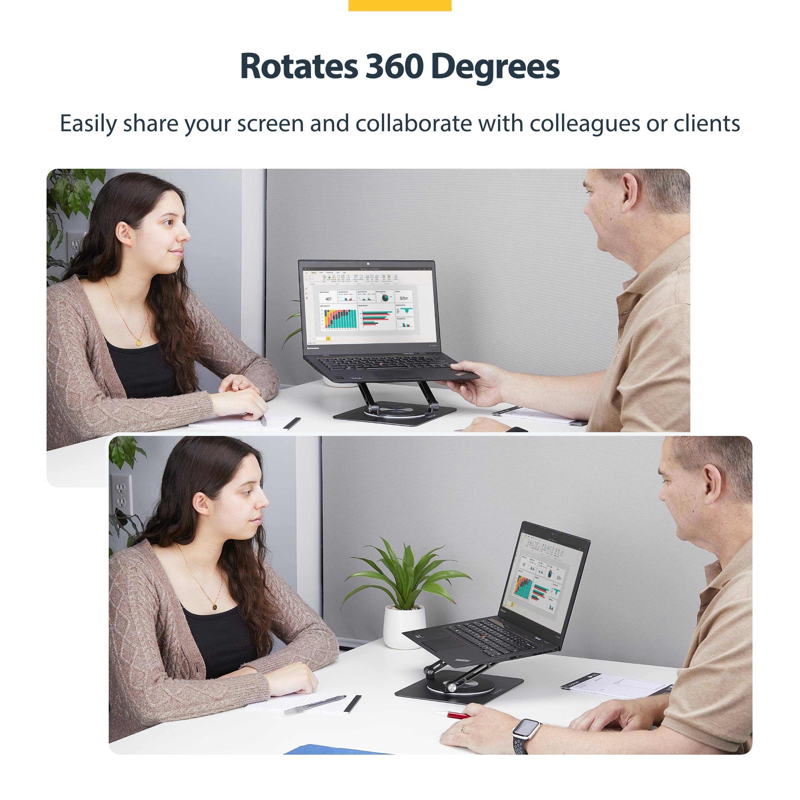 Rotates 360 Degrees

Easily share your screen and collaborate with colleagues or clients