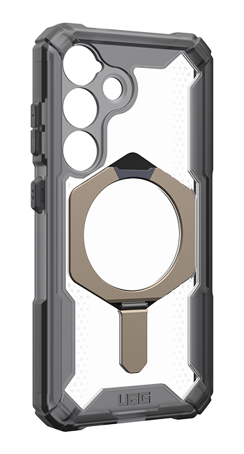 Angle. UAG - UAG Plasma XTE Case + Magnet - Samsung Galaxy S25 - Ash/Titanium.