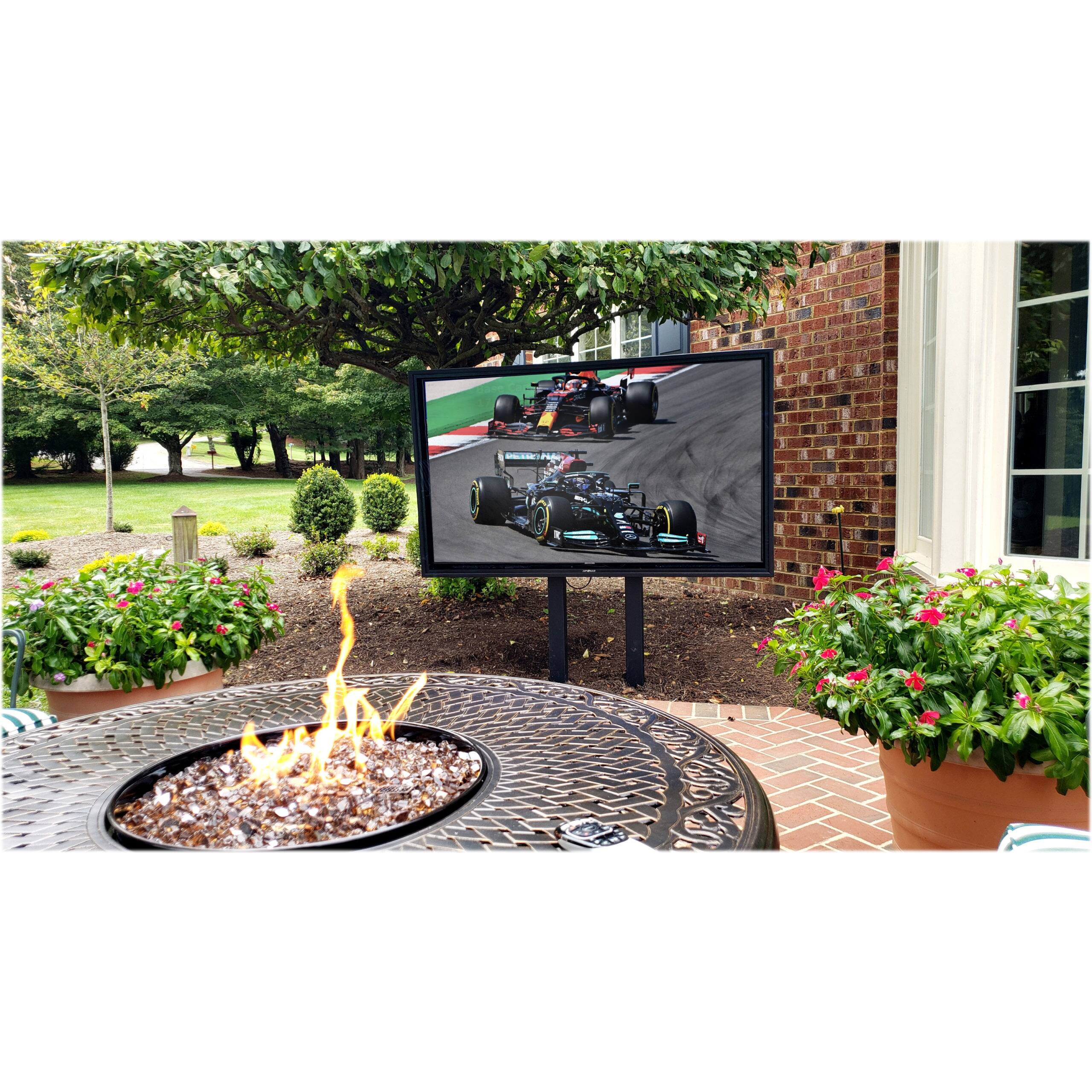 Alt View 12. Apollo Enclosures - Direct Sun Outdoor TV Enclosure for 39" to 43" slimline TVs - Black.